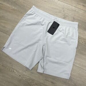 Fabletics The 7" Fundamental Short Mens Size L Gray Sweat-Wicking Phone Pocket